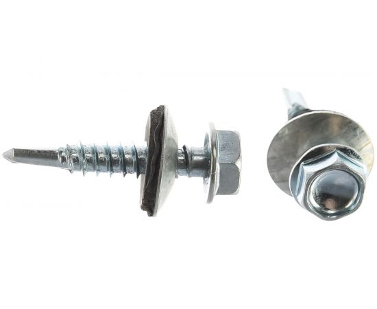 Саморез КРЕП-КОМП кровельный цинк, с шайбой EPDM, PT-3, 4,8х25 300шт ск4825фпт3 