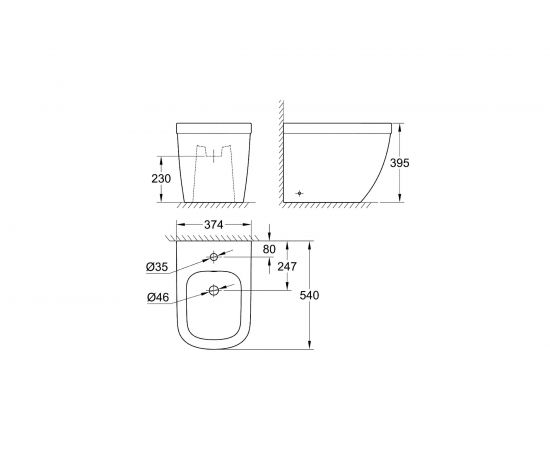 Напольное биде Grohe Euro Ceramic 39340000 – изображение 2
