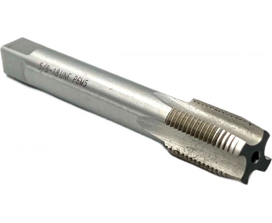 Дюймовый метчик TORNERI UNF 5/8" 18 нитей Р6М5 031114 – изображение 2