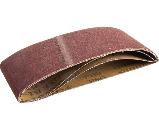 Лента абразивная (3 шт; 75х457 мм; Р80) EDGE by PATRIOT 820010003 – изображение 2