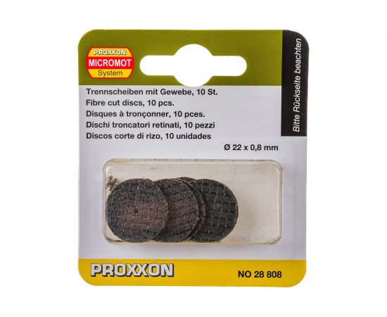 Диски армированные отрезные 10 шт с дискодержателем Proxxon PR- 28808 – изображение 2