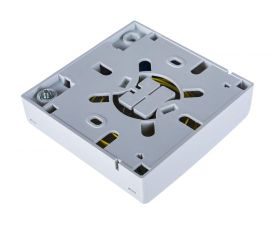 Оптическая розетка NIKOMAX (кросс), укомплектованная на 1 порт пластиковая, NMF-WO01SCUS2-CS-WT – изображение 2