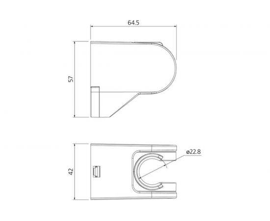 Держатель для лейки Milardo 360 360CP00M53 – изображение 3