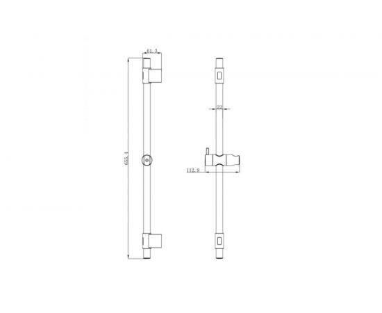 Стойка для душа Milardo Simp SIM6500M17 – изображение 3