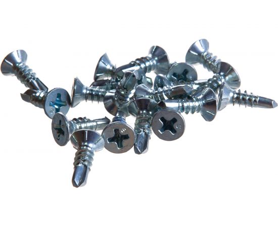 Оконный саморез Метизный двор 3,9x13 сверло, белый, 20 шт. 4690441018397 – изображение 3