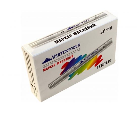 Строительный маркер-краска vertextools белый 0020-01 – изображение 3