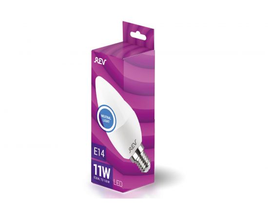 Светодиодная лампа REV, C37, Е14, 11W, 4000K, нейтральный свет, 32511 6 – изображение 3