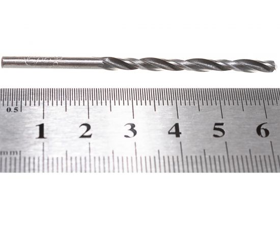 Сверло по металлу (3.2х36х65 мм; ц/х; Р6М5; В; 118) ТехноСталь t116032 – изображение 3