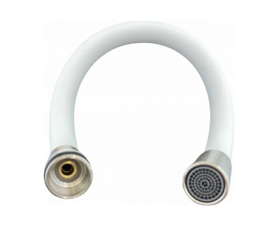 Гибкий излив для смесителя для кухни OUTE размер гайки 3/4, нержавеющая сталь, белый M7170L – изображение 3