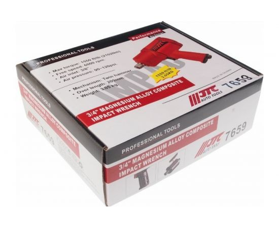 Ударный пневмогайковерт JTC 3/4" 7659 – изображение 4