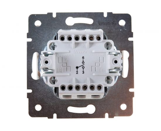 Проходной выключатель LEZARD RAIN жемчужно-белый перламутр 703-3088-105 – изображение 4