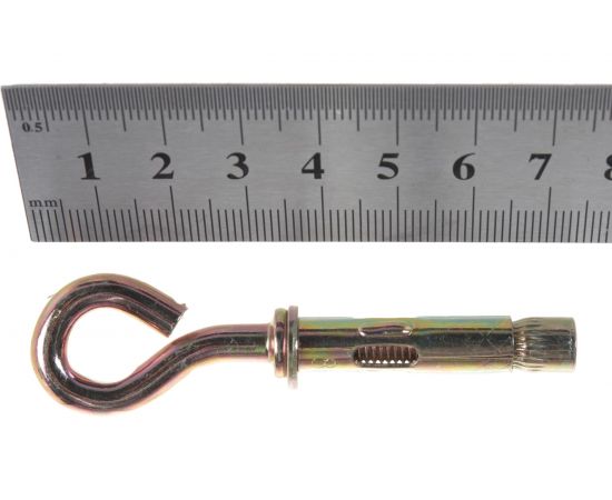 Анкерный болт с кольцом Зубр 8 x 40 мм, 60 шт, желтопассивированный, Профессионал 302392-08-040 – изображение 4