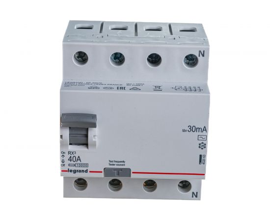 Выключатель дифференциального тока Legrand Rx3 30ма 40а 4п Ac 402063 – изображение 4
