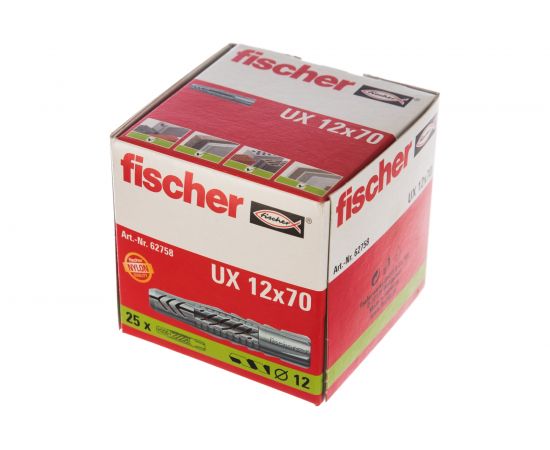 Универсальный дюбель Fischer UX 12X70 25 шт 62758 – изображение 5