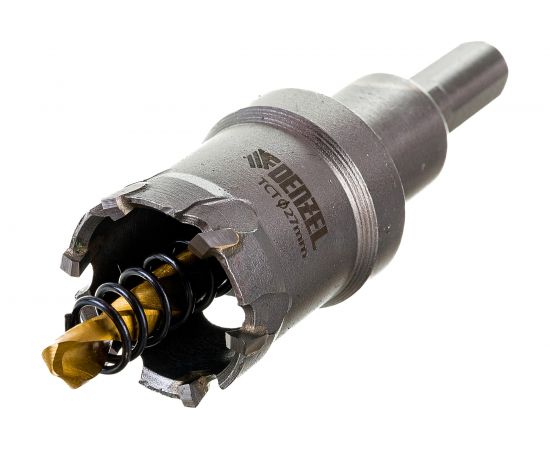 Коронка твердосплавная по металлу 27 мм DENZEL 724007 – изображение 5