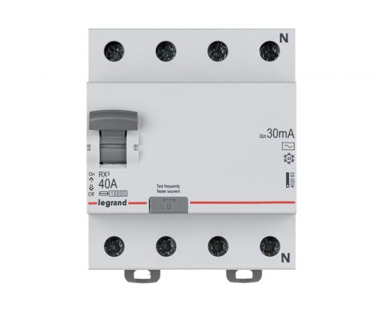 Выключатель дифференциального тока Legrand Rx3 30ма 40а 4п Ac 402063 – изображение 6