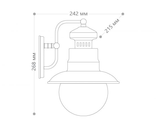 Садово-парковый светильник FERON PL571 60W, 230V, IP44, черный 11597 – изображение 8