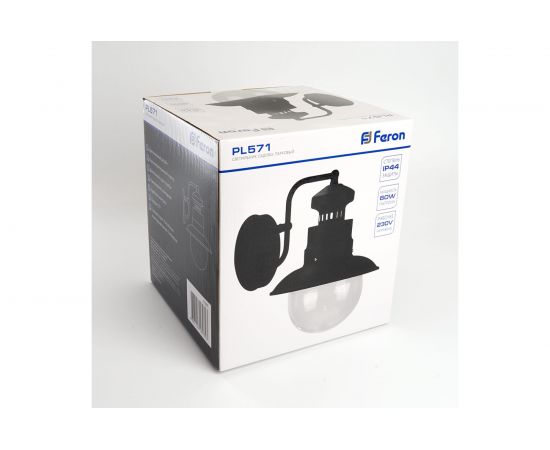 Садово-парковый светильник FERON PL571 60W, 230V, IP44, черный 11597 – изображение 10