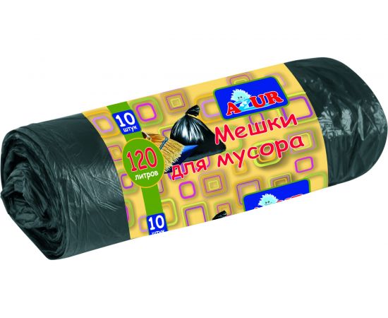Мешки для мусора (10 шт; 120 л) AZUR 901950 