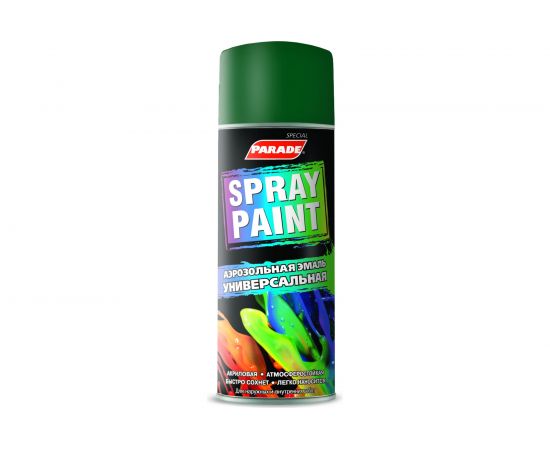 Аэрозольная эмаль PARADE SPRAY PAINT RAL 6005 Зеленый мох Лк-00008447 