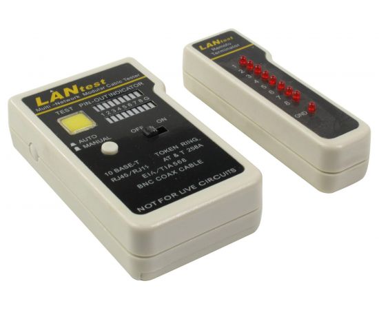 Сетевой тестер кабеля для тестирования кабеля 5bites UTP/FTP/STP RJ45 BNC TEL RJ11/12 LY-CT007 