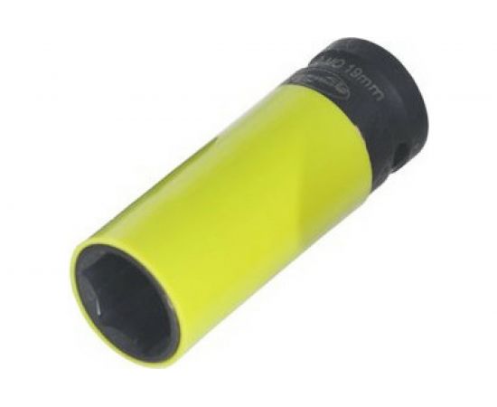 Головка ударная колёсная 19 мм, DR1/2"", L-85 мм с пластиковой защитой АвтоDело 39229 14876 