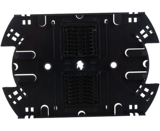 Оптическая сплайс-кассета Hyperline, FO-SPL01-HLD-BK, для боксов FO-19R, аналог КУ-01 с двумя ложементами 254996 