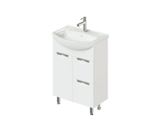 Напольная тумба с раковиной ИТАНА Nrava Aqua Адель 65 650х440х870 2578 