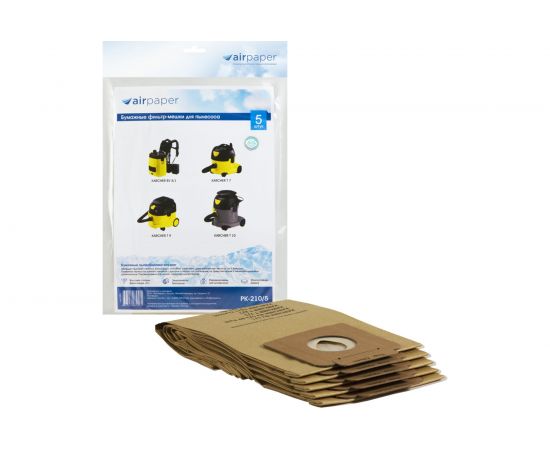 Мешок-пылесборник бумажный для KARCHER (10 л; 5 шт.) AIR Paper PK-210 