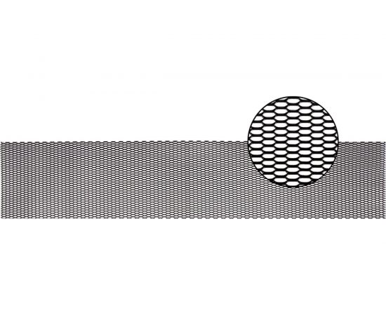 Облицовка радиатора KRAFT алюминий 100 х 20 см черная ячейки 20мм х 5мм сота KT 835477 