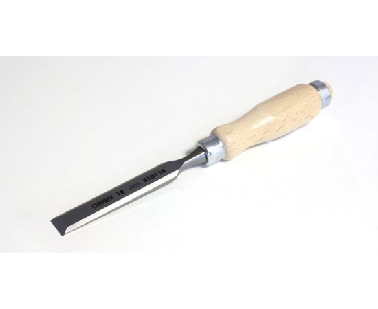 Плоская стамеска Narex с деревянной светлой ручкой 18 мм 810118 