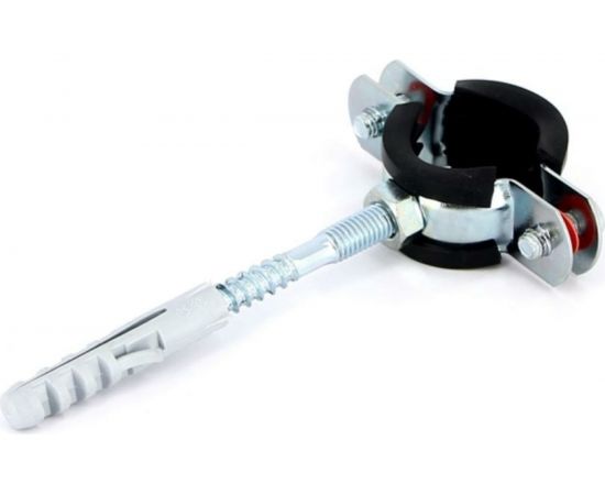 Хомут Uni-Fitt 3/4” 25-29 мм с резиновым уплотнителем, шпилькой и дюбелем 850U3800 