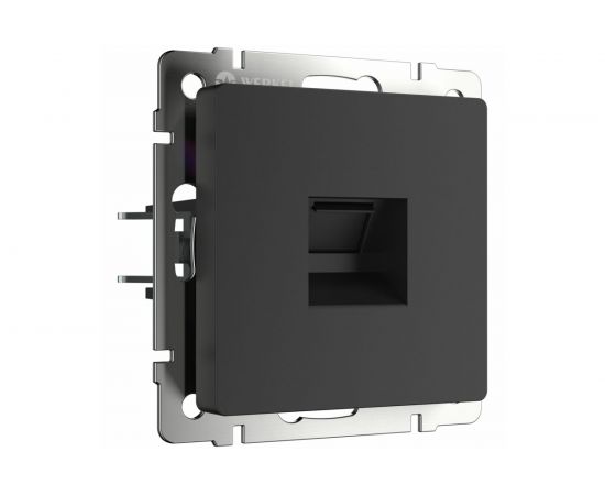 Розетка Ethernet RJ-45 WERKEL черный матовый W1181008 a051606 