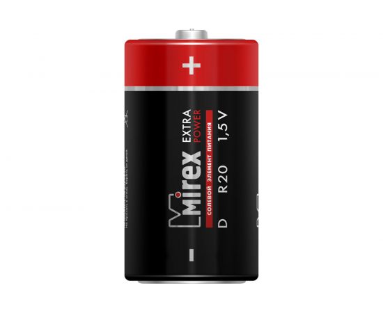 Солевая батарея Mirex R20 / D 1,5V 2 шт ecopack 23702-ER20-E2 – изображение 2