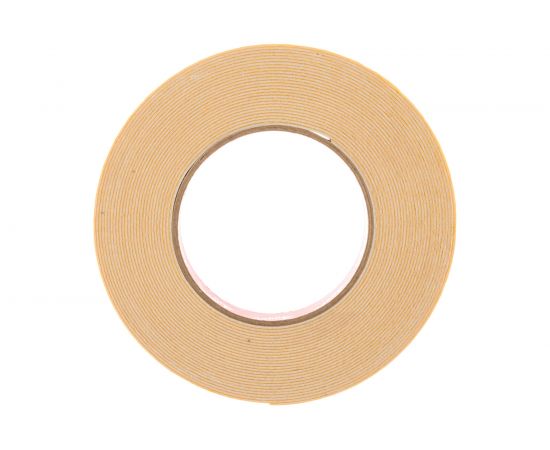 Монтажная клейкая лента на вспененной основе КУРС белая, 19мм х 10м 11788 – изображение 2