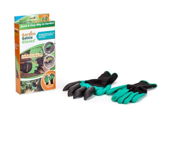 Садовые перчатки ЭКОСНАЙПЕР с когтями garden genie glove – изображение 3