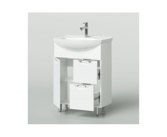 Напольная тумба с раковиной ИТАНА Nrava Aqua Адель 65 650х440х870 2578 – изображение 3