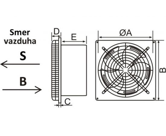 Многофункциональный металлический настенный вентилятор MTG MF250Z-16 B 22440 – изображение 3