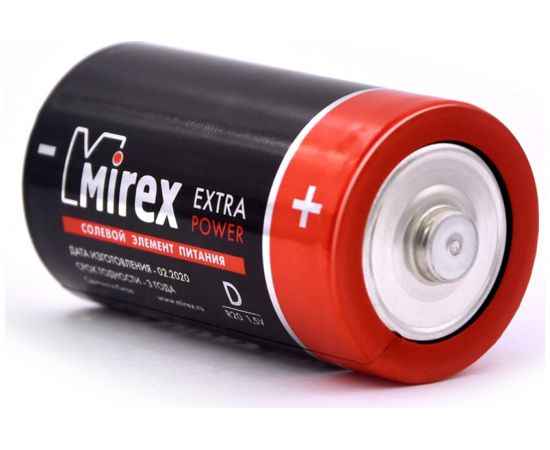 Солевая батарея Mirex R20 / D 1,5V 2 шт ecopack 23702-ER20-E2 – изображение 3