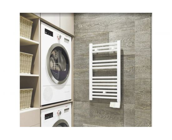 Электрический полотенцесушитель Atlantic Theola Digital WW 300W белый широкий 002390 – изображение 3