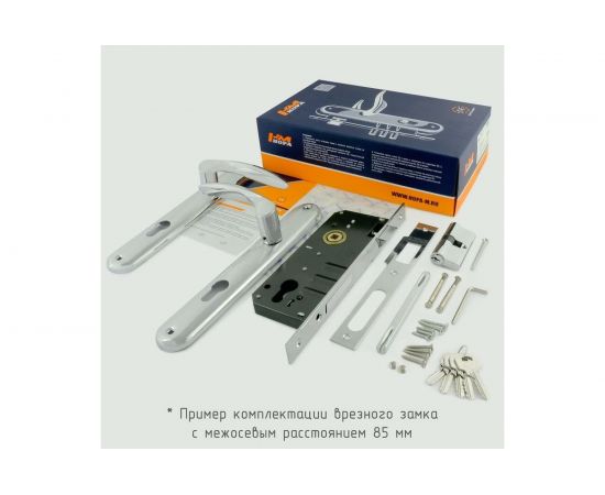 Врезной замок НОРА-М N99-85 К золото, backset 40 мм 17121 – изображение 3