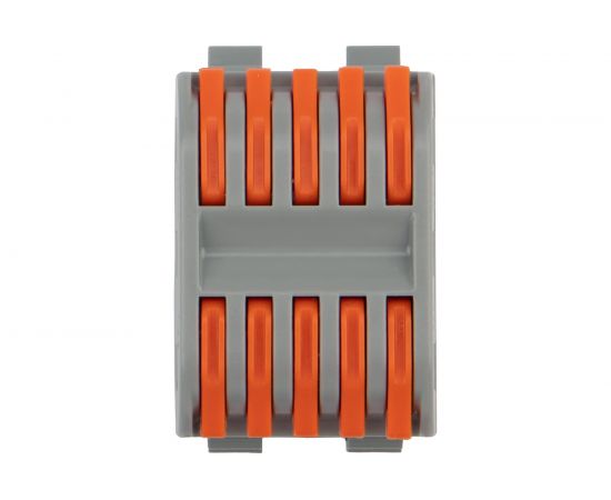 Проходная клемма REXANT с рычажком 5 полюсов 0,08-4 мм2 с крепление на DIN-рейку серая 20 шт 07-5236 – изображение 4