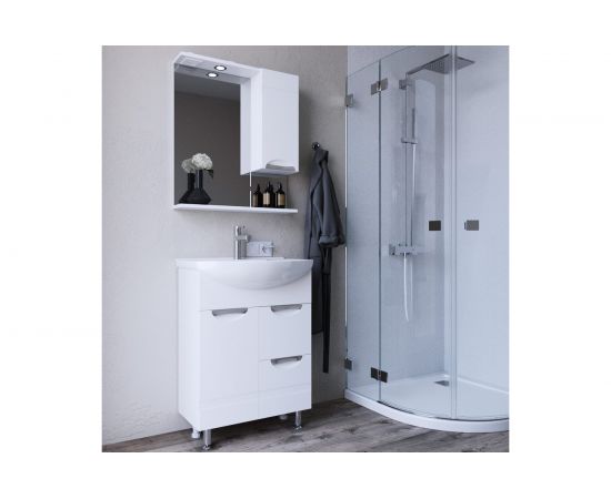 Напольная тумба с раковиной ИТАНА Nrava Aqua Адель 65 650х440х870 2578 – изображение 5