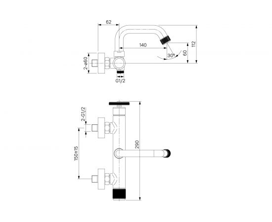 Смеситель для ванны IDDIS Grange графит GRAGMR2i02 – изображение 9