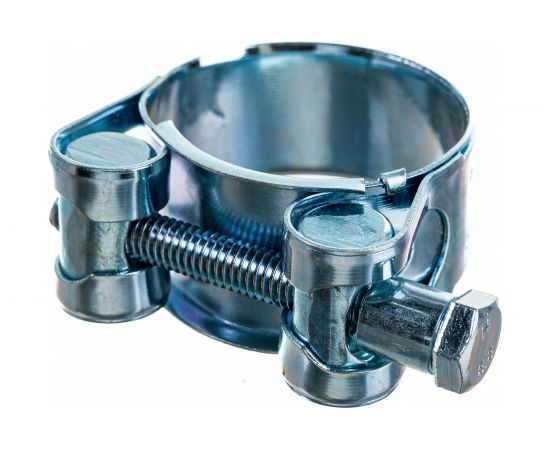 Металлические хомуты СИБРТЕХ, силовые, 32-35мм, ширина 20мм, шарнирный, W1, 2шт 47519 