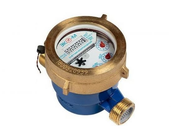 Счетчик воды ЭКО-М ЭКОМЕРА-20М мокроходный, глицерин, L-130 ДУ20М, L130, включает КМЧ Э-20М-130-СК 