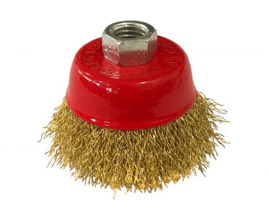 Щетка-крацовка для УШМ, ""чашка"", М14, 75 мм РемоКолор 45-1-003 