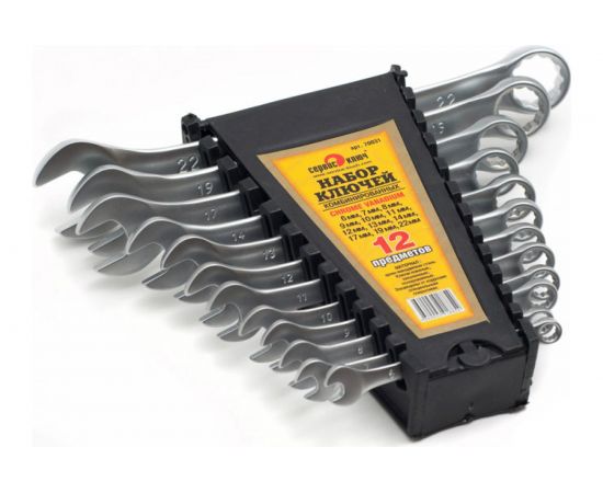 Набор ключей 12 предметов СЕРВИС КЛЮЧ 6-14.17.19.22 70031 