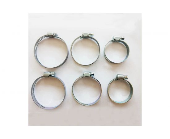 Набор стальных хомутов Boutte 25 мм - 2 шт., 30 мм - 2 шт., 35 мм - 2 шт. 0868001 