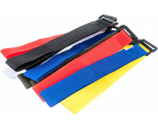 Стяжки велькро в наборе FORTISFLEX КСВ-Н 20х300 12 шт 77928 